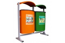 Thùng rác Composite treo đôi 80L